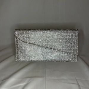 Beautiful Silver Shiny Clutch